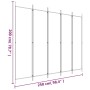 Trennwand mit 5 weißen Stoffbahnen 250x200 cm von vidaXL, Raumteiler - Ref: Foro24-350186, Preis: 40,64 €, Rabatt: %
