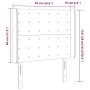 Kopfteil mit LED, schwarzem Kunstleder, 93 x 16 x 118/128 cm von vidaXL, Kopf- und Fußteile - Ref: Foro24-3124126, Preis: 71,...