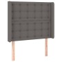 Kopfteil mit LED-grauem Kunstleder 93x16x118/128cm von vidaXL, Kopf- und Fußteile - Ref: Foro24-3124130, Preis: 92,13 €, Raba...
