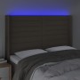 Kopfteil aus taupegrauem Stoff mit LED 147x16x118/128 cm von vidaXL, Kopf- und Fußteile - Ref: Foro24-3124190, Preis: 137,55 ...