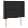Kopfteil mit LED aus schwarzem Kunstleder 83x16x118/128 cm von vidaXL, Kopf- und Fußteile - Ref: Foro24-3124120, Preis: 75,42...