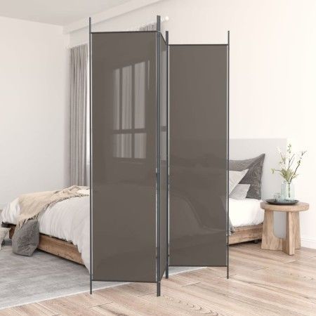 Divider screen with 3 anthracite gray fabric panels 150x200 cm by vidaXL, Room dividers - Ref: Foro24-350180, Price: 28,85 €,...