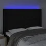Black fabric headboard with LED 147x16x118/128 cm by vidaXL, Headboards and footboards - Ref: Foro24-3124188, Price: 139,16 €...