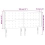 Kopfteil mit LED, schwarzem Kunstleder, 183 x 16 x 118/128 cm von vidaXL, Kopf- und Fußteile - Ref: Foro24-3124150, Preis: 11...
