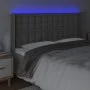 Kopfteil mit LED-grauem Kunstleder 203x16x118/128 cm von vidaXL, Kopf- und Fußteile - Ref: Foro24-3124160, Preis: 147,14 €, R...