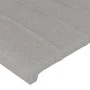 Hellgraues Stoffkopfteil mit LED 93x16x118/128 cm von vidaXL, Kopf- und Fußteile - Ref: Foro24-3124268, Preis: 74,03 €, Rabat...