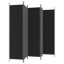 Divider screen with 5 black fabric panels 250x200 cm by vidaXL, Room dividers - Ref: Foro24-350189, Price: 39,12 €, Discount: %