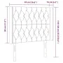 Kopfteil aus cremefarbenem Stoff mit LED 93x16x118/128 cm von vidaXL, Kopf- und Fußteile - Ref: Foro24-3124371, Preis: 102,98...