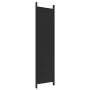 Divider screen with 5 black fabric panels 250x200 cm by vidaXL, Room dividers - Ref: Foro24-350189, Price: 39,12 €, Discount: %