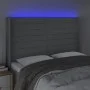 Hellgraues Stoffkopfteil mit LED 147x16x118/128 cm von vidaXL, Kopf- und Fußteile - Ref: Foro24-3124186, Preis: 132,77 €, Rab...