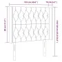 Light gray fabric headboard with LED 103x16x118/128 cm by vidaXL, Headboards and footboards - Ref: Foro24-3124374, Price: 81,...