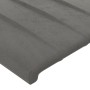 Hellgraues Samtkopfteil mit LED 183x16x118/128 cm von vidaXL, Kopf- und Fußteile - Ref: Foro24-3124346, Preis: 132,30 €, Raba...