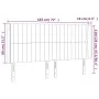 Light gray velvet headboard with LED 183x16x118/128 cm by vidaXL, Headboards and footboards - Ref: Foro24-3124346, Price: 128...