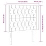 Kopfteil aus schwarzem Stoff mit LED 103x16x118/128 cm von vidaXL, Kopf- und Fußteile - Ref: Foro24-3124376, Preis: 96,93 €, ...