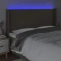 Cabecero con LED de tela gris taupe 183x16x118/128 cm de vidaXL, Cabeceros y pies de cama - Ref: Foro24-3124304, Precio: 129,...