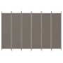 Divider screen with 6 anthracite gray fabric panels 300x200 cm by vidaXL, Room dividers - Ref: Foro24-350192, Price: 48,91 €,...