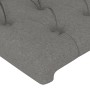 Dark gray fabric headboard with LED103x16x118/128 cm by vidaXL, Headboards and footboards - Ref: Foro24-3124375, Price: 86,35...