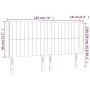 Light gray fabric headboard with LED 183x16x118/128 cm by vidaXL, Headboards and footboards - Ref: Foro24-3124300, Price: 114...