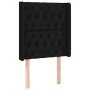 Black fabric headboard with LED 83x16x118/128 cm by vidaXL, Headboards and footboards - Ref: Foro24-3124360, Price: 98,36 €, ...