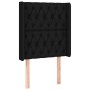 Kopfteil aus schwarzem Stoff mit LED 83x16x118/128 cm von vidaXL, Kopf- und Fußteile - Ref: Foro24-3124360, Preis: 94,72 €, R...