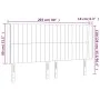 Dunkelgraues Samtkopfteil mit LED 203x16x118/128 cm von vidaXL, Kopf- und Fußteile - Ref: Foro24-3124353, Preis: 134,50 €, Ra...