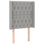 Cabecero con LED de tela gris claro 83x16x118/128 cm de vidaXL, Cabeceros y pies de cama - Ref: Foro24-3124358, Precio: 88,81...
