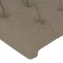 Headboard with LED in taupe gray fabric 83x16x118/128 cm by vidaXL, Headboards and footboards - Ref: Foro24-3124362, Price: 9...