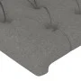 Dark gray fabric headboard with LED 203x16x118/128 cm by vidaXL, Headboards and footboards - Ref: Foro24-3124407, Price: 142,...