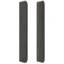Cabecero con LED de terciopelo gris oscuro 83x16x118/128 cm de vidaXL, Cabeceros y pies de cama - Ref: Foro24-3124317, Precio...