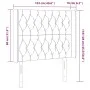 Headboard with LED in taupe gray fabric 103x16x118/128 cm by vidaXL, Headboards and footboards - Ref: Foro24-3124378, Price: ...