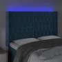LED-Kopfteil aus dunkelblauem Samt, 163 x 16 x 118/128 cm von vidaXL, Kopf- und Fußteile - Ref: Foro24-3124442, Preis: 152,76...