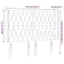 LED-Kopfteil aus dunkelblauem Samt, 163 x 16 x 118/128 cm von vidaXL, Kopf- und Fußteile - Ref: Foro24-3124442, Preis: 152,76...
