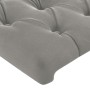 Hellgraues Samtkopfteil mit LED 147x16x118/128 cm von vidaXL, Kopf- und Fußteile - Ref: Foro24-3124432, Preis: 138,94 €, Raba...