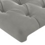 Hellgraues Samtkopfteil mit LED 83x16x118/128 cm von vidaXL, Kopf- und Fußteile - Ref: Foro24-3124414, Preis: 88,48 €, Rabatt: %