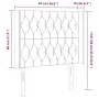 Dark gray fabric headboard with LED 93x16x118/128 cm by vidaXL, Headboards and footboards - Ref: Foro24-3124367, Price: 90,44...