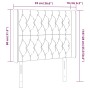 Kopfteil aus dunkelgrauem Stoff mit LED 93x16x118/128 cm von vidaXL, Kopf- und Fußteile - Ref: Foro24-3124367, Preis: 88,49 €...