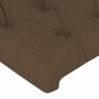 Headboard with LED in dark brown fabric 147x16x118/128 cm by vidaXL, Headboards and footboards - Ref: Foro24-3124385, Price: ...