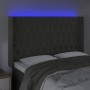 Dunkelgraues Samtkopfteil mit LED 163x16x118/128 cm von vidaXL, Kopf- und Fußteile - Ref: Foro24-3124439, Preis: 169,01 €, Ra...