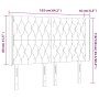 Dunkelgraues Samtkopfteil mit LED 163x16x118/128 cm von vidaXL, Kopf- und Fußteile - Ref: Foro24-3124439, Preis: 169,01 €, Ra...