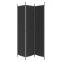 Three-panel black fabric room divider screen 150x220 cm by vidaXL, Room dividers - Ref: Foro24-350197, Price: 35,78 €, Discou...