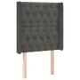 Dark gray velvet headboard with LED 83x16x118/128 cm by vidaXL, Headboards and footboards - Ref: Foro24-3124415, Price: 99,11...