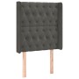 Dunkelgraues Samtkopfteil mit LED 83x16x118/128 cm von vidaXL, Kopf- und Fußteile - Ref: Foro24-3124415, Preis: 96,51 €, Raba...