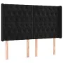 Kopfteil aus schwarzem Samt mit LED 147x16x118/128 cm von vidaXL, Kopf- und Fußteile - Ref: Foro24-3124434, Preis: 165,61 €, ...
