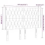 Kopfteil aus schwarzem Samt mit LED 147x16x118/128 cm von vidaXL, Kopf- und Fußteile - Ref: Foro24-3124434, Preis: 165,61 €, ...