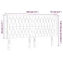 Cabecero con LED de terciopelo gris claro 183x16x118/128 cm de vidaXL, Cabeceros y pies de cama - Ref: Foro24-3124444, Precio...