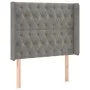 Light gray velvet headboard with LED 103x16x118/128 cm by vidaXL, Headboards and footboards - Ref: Foro24-3124426, Price: 99,...