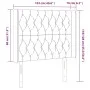 Light gray velvet headboard with LED 103x16x118/128 cm by vidaXL, Headboards and footboards - Ref: Foro24-3124426, Price: 99,...