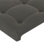 Dunkelgraues Samtkopfteil mit LED 93x16x118/128 cm von vidaXL, Kopf- und Fußteile - Ref: Foro24-3124519, Preis: 77,11 €, Raba...