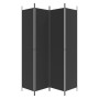 Divider screen with 4 black fabric panels 200x220 cm by vidaXL, Room dividers - Ref: Foro24-350201, Price: 40,81 €, Discount: %