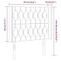 Dunkelgraues Samtkopfteil mit LED 93x16x118/128 cm von vidaXL, Kopf- und Fußteile - Ref: Foro24-3124421, Preis: 85,09 €, Raba...